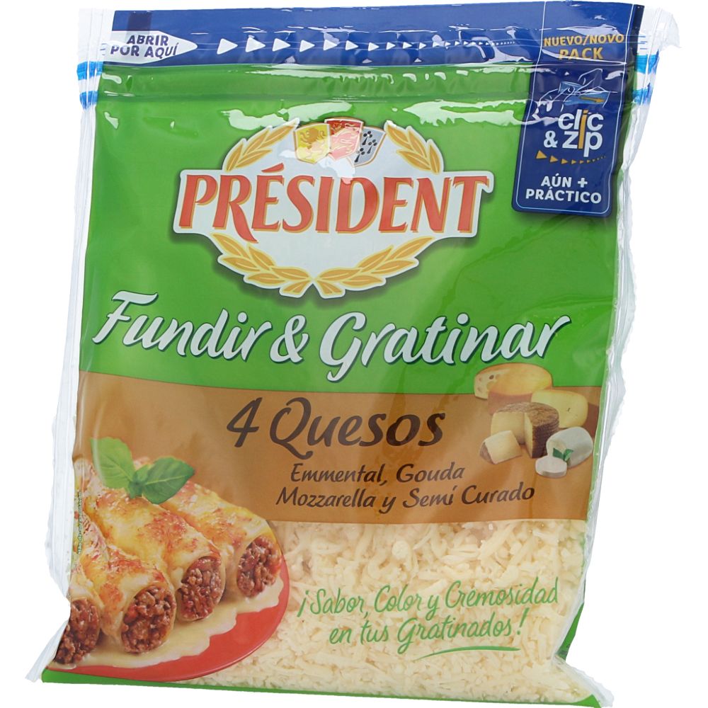  - President Grated 4 Cheeses Cheese 150g (1)