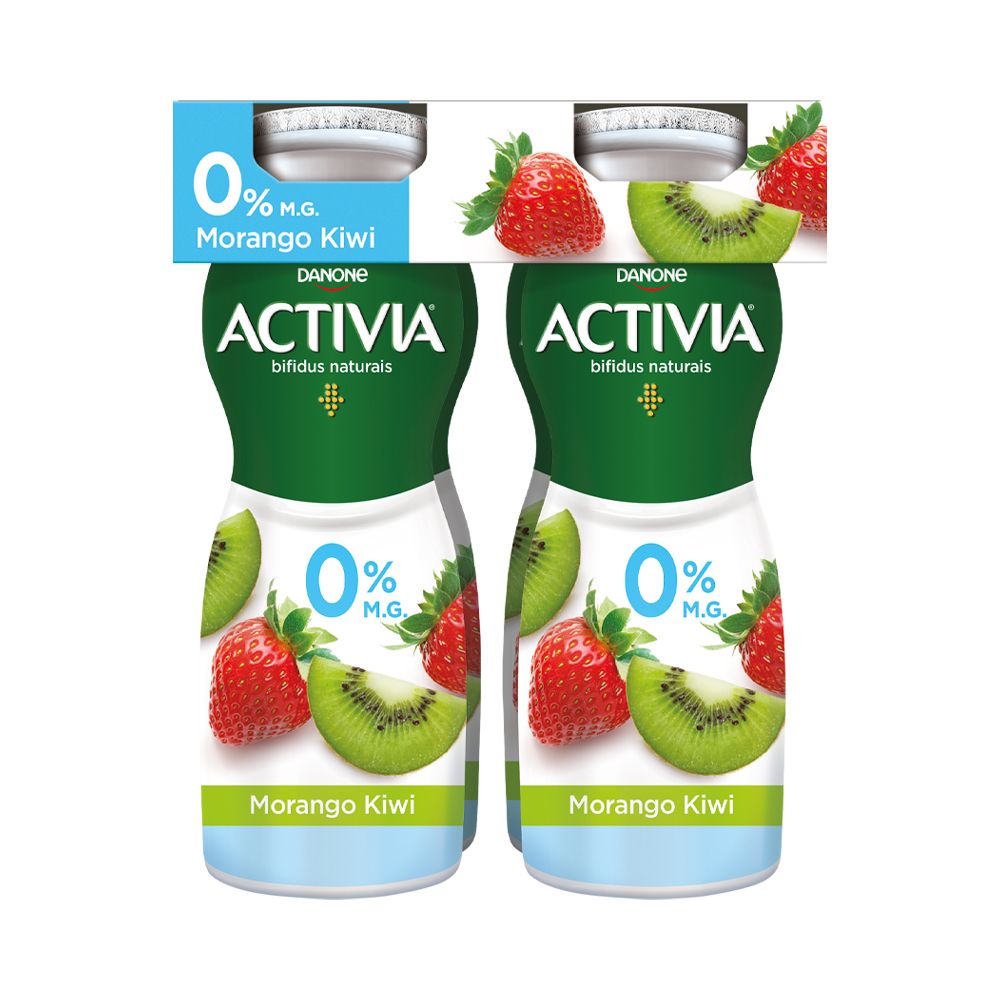  - Iogurte Líquido Activia 0% Morango / Kiwi 4 x 155g (1)
