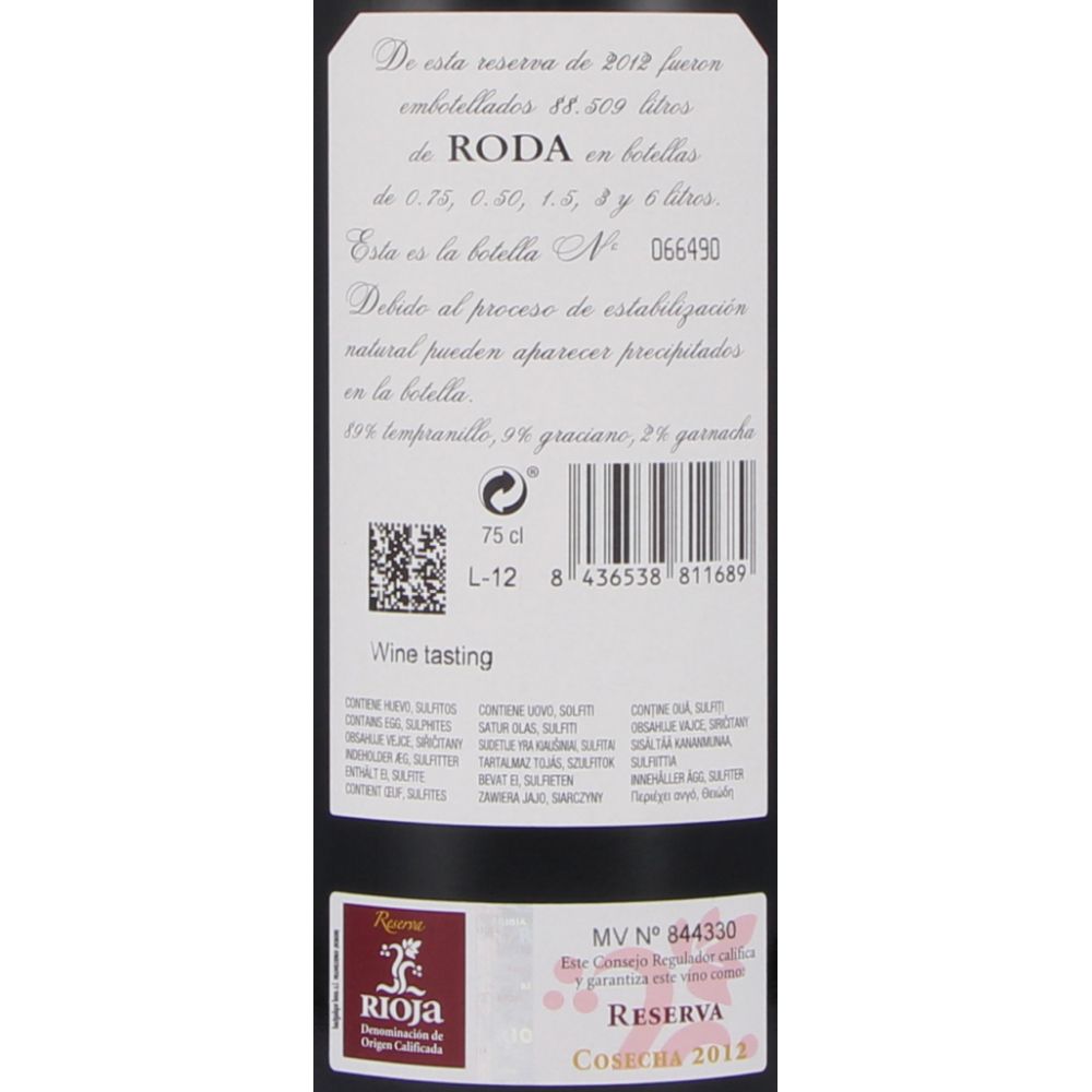  - Vinho Tinto Roda I Rioja 75cl (2)