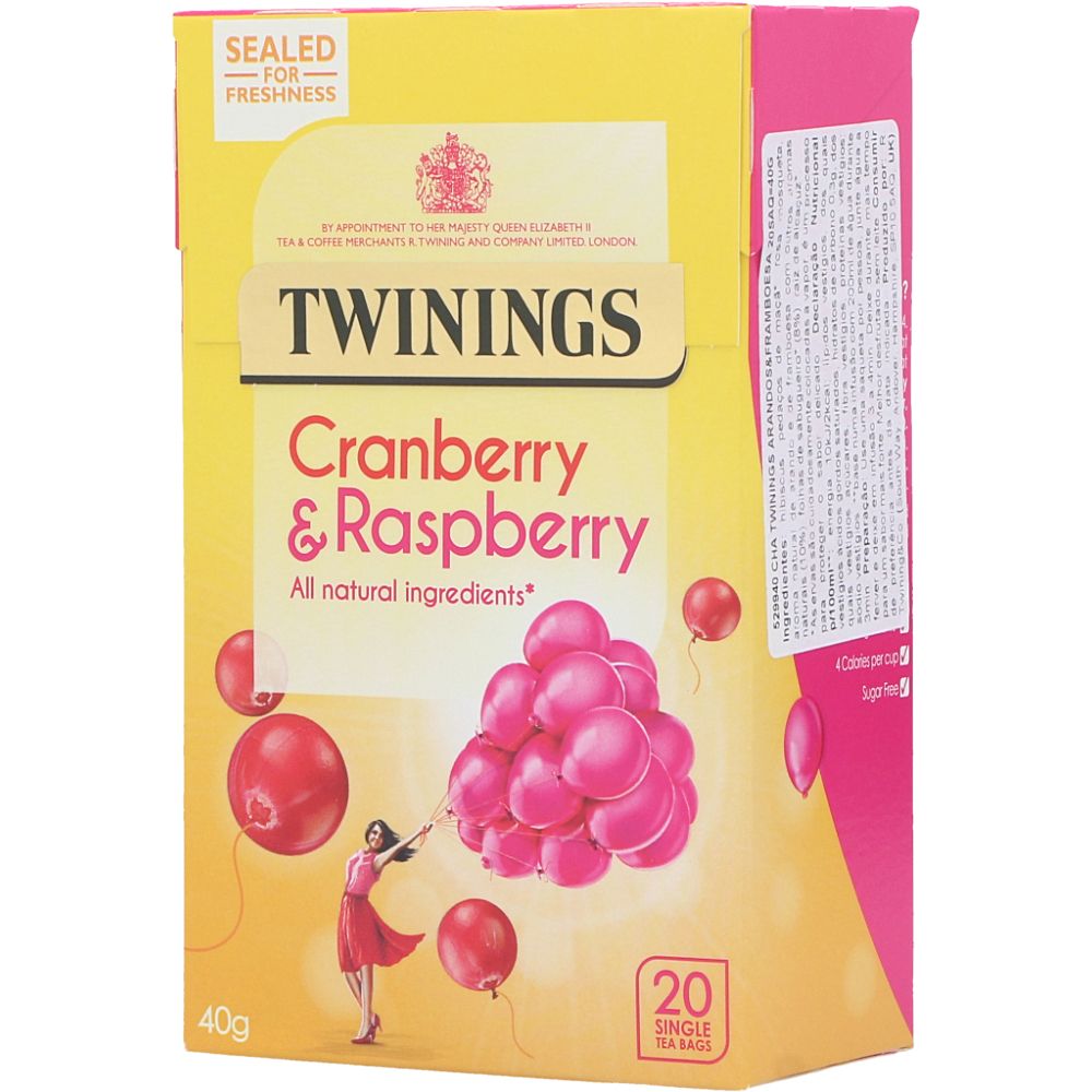  - Twinings Cranberry / Raspberry & Elderflower Tea 20 Sachets = 40g (1)