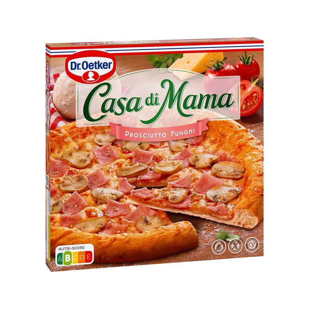  - Dr. Oetker Casa Di Mama Cured Ham & Funghi Mushrooms Pizza 405g (1)