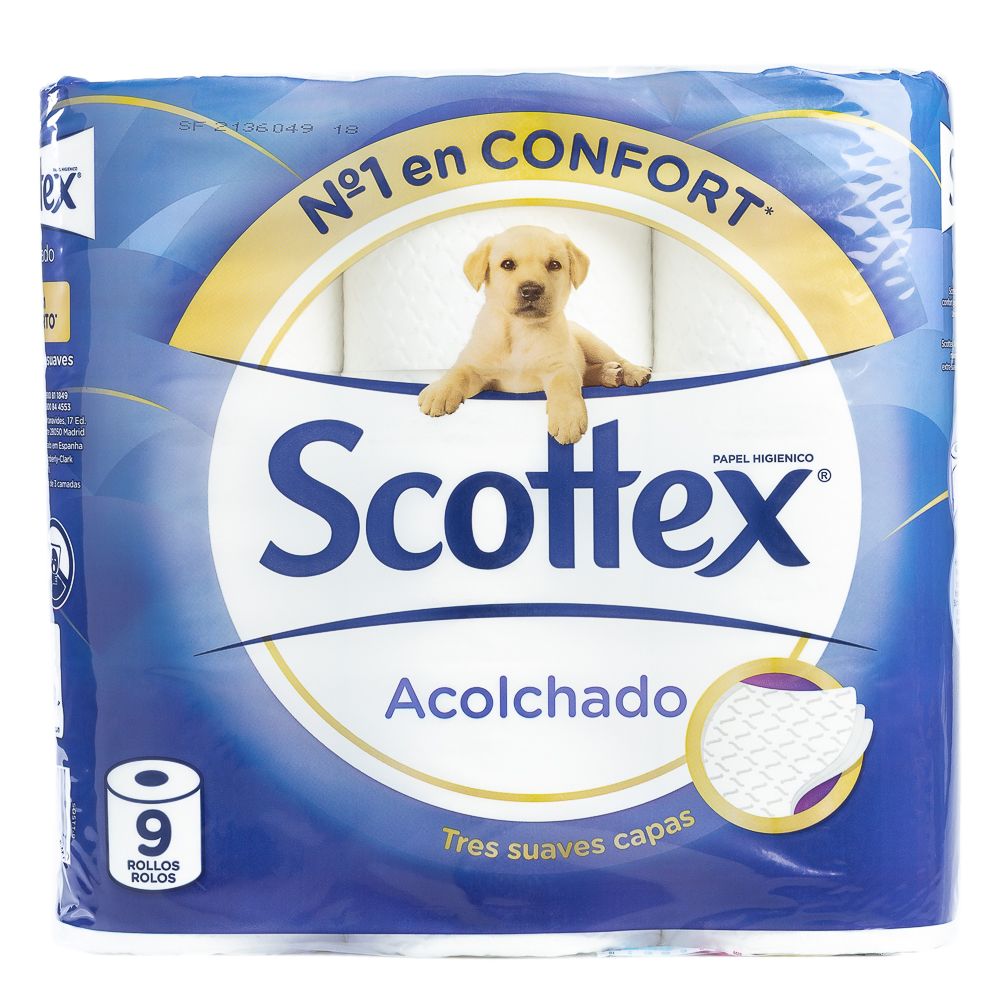 - Scottex Padded Toilet Paper 9 pc