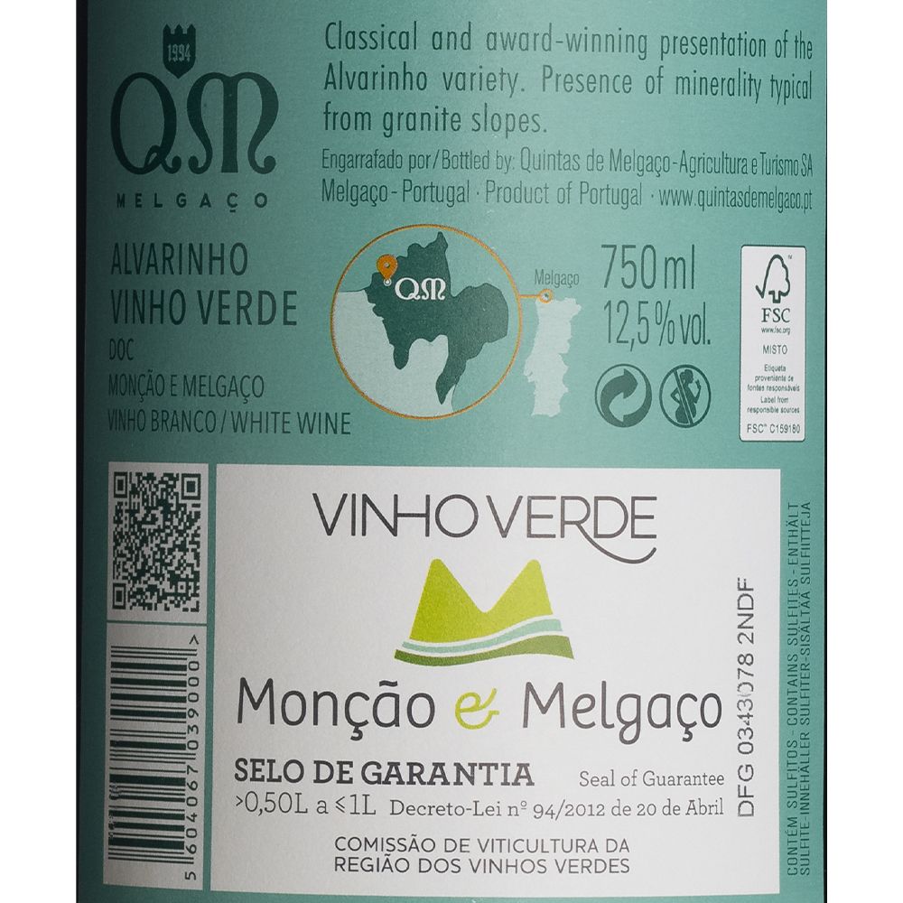  - Alvarinho Quinta Melgaço Verde Wine 75cl (2)