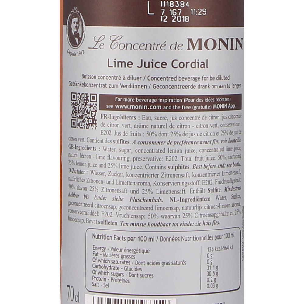  - Monin Lime Juice Syrup 70cl (2)