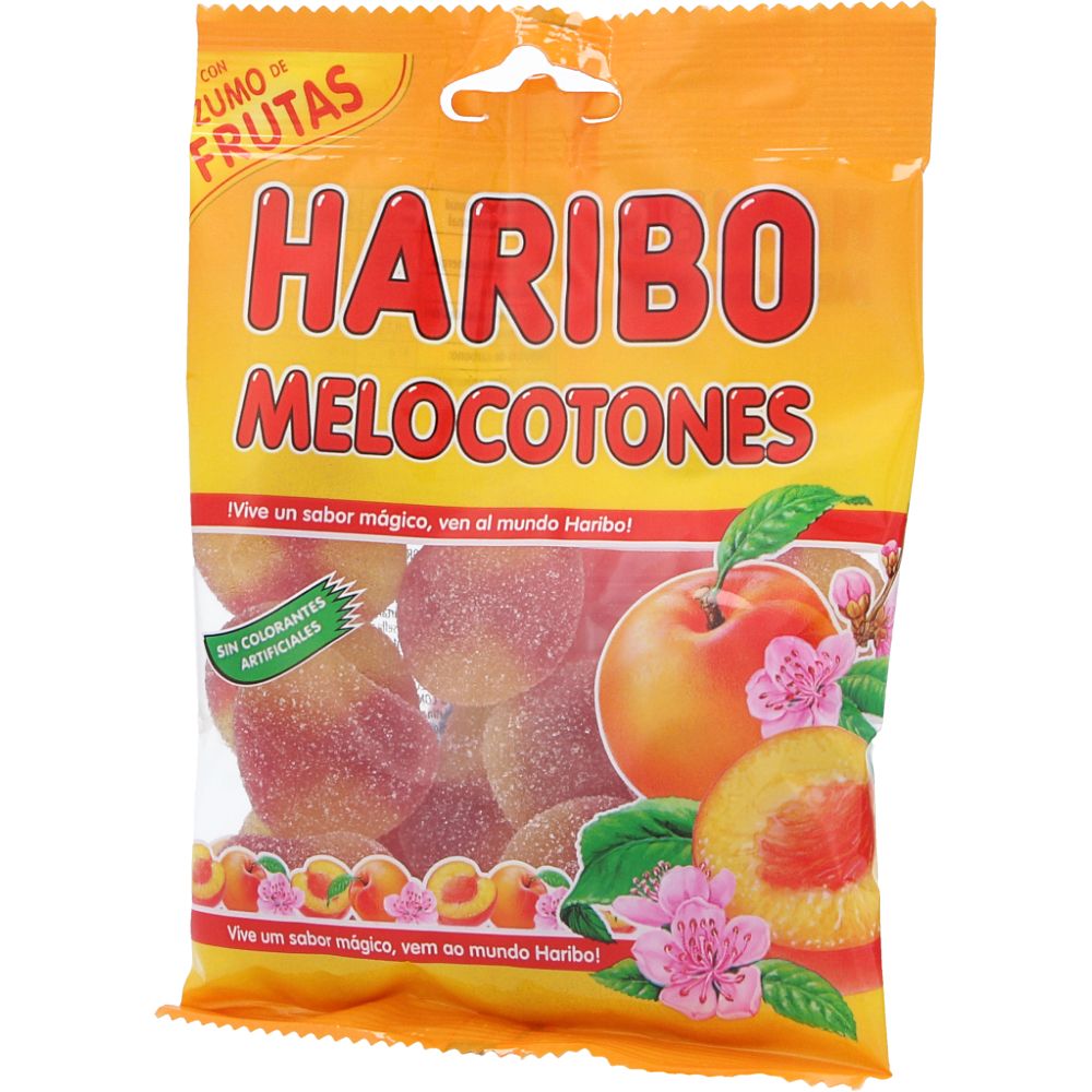  - Haribo Peaches Fruit Gums 100g (1)