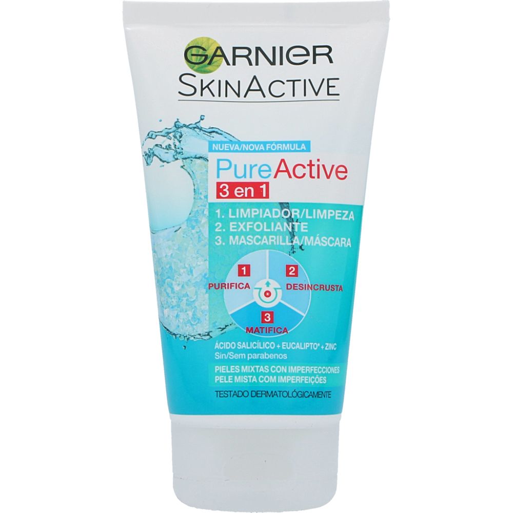  - Garnier Pure Active 3 in 1 Face Mask 150ml (1)
