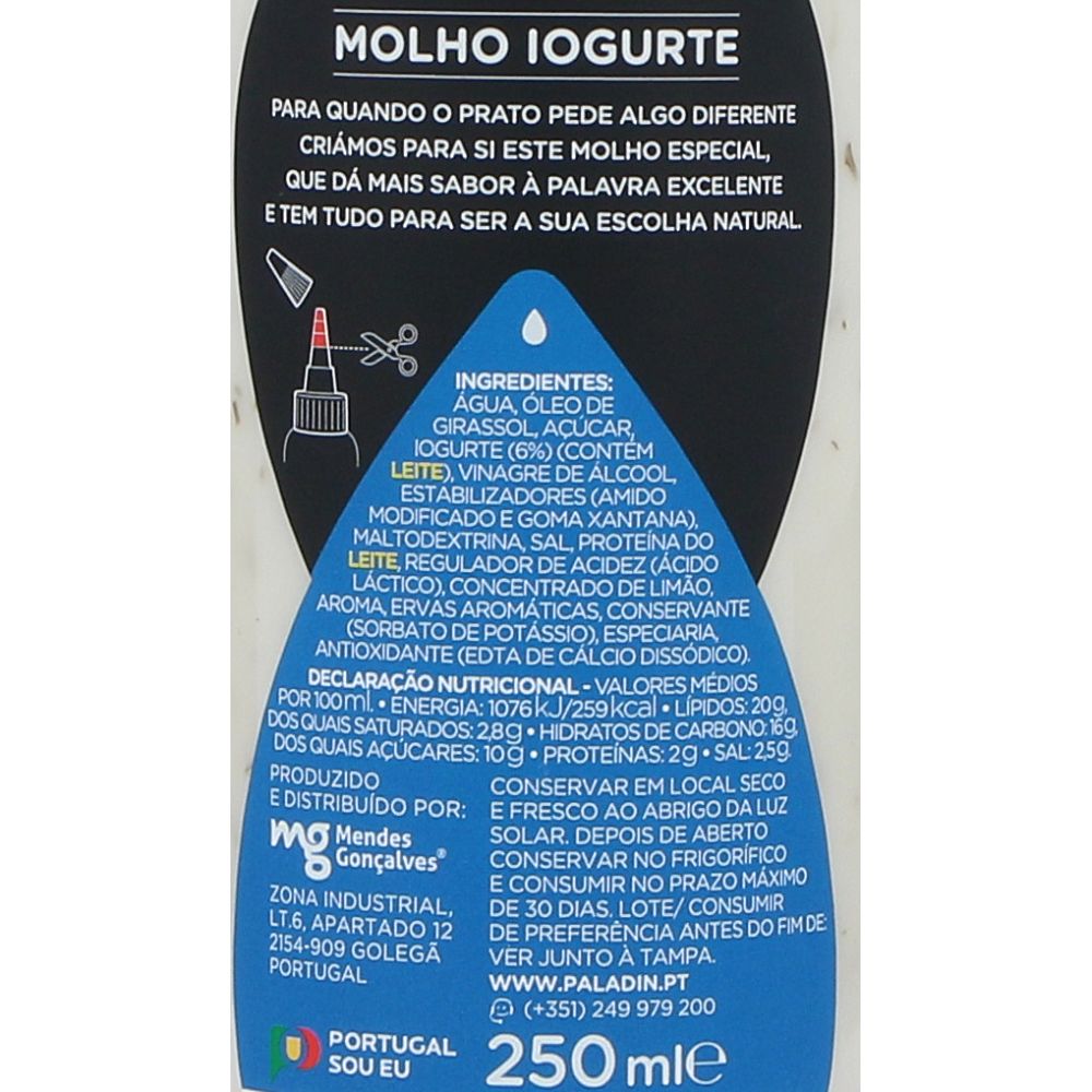  - Molho Paladin Iogurte 250 mL (2)