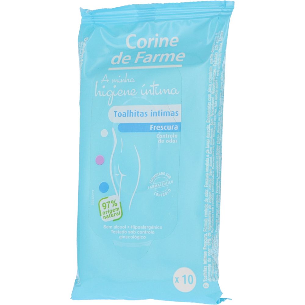  - Toalhetes Íntimos Controlo Odor Corine de Farme 10 Un (1)