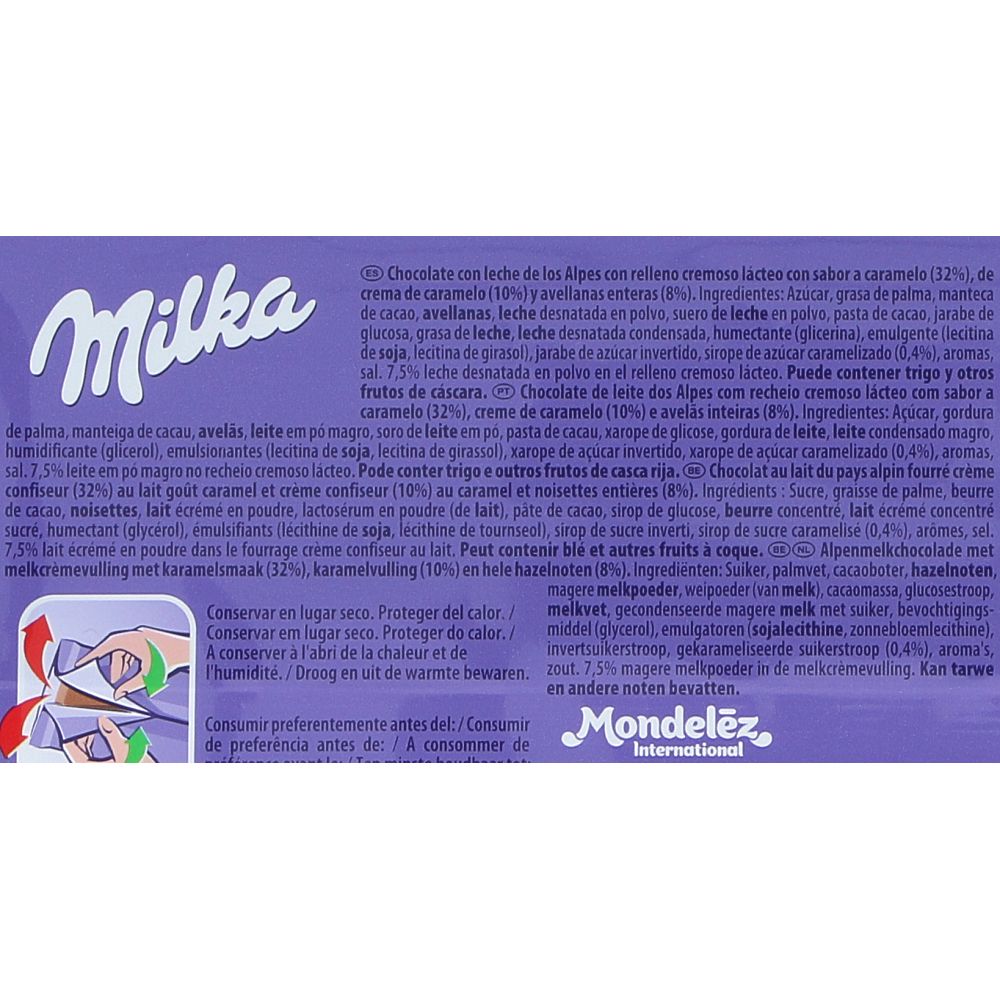 - Milka Toffee / Hazelnut Milk Chocolate 300g (3)