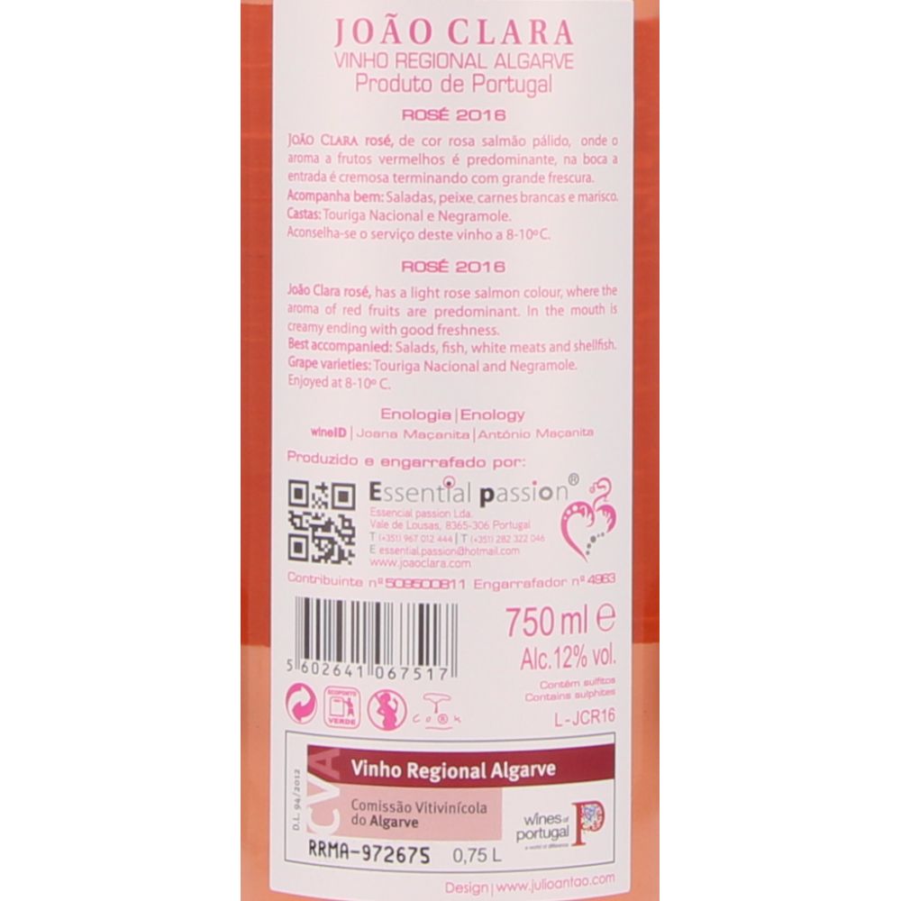  - João Clara Rosé Wine 75cl (2)