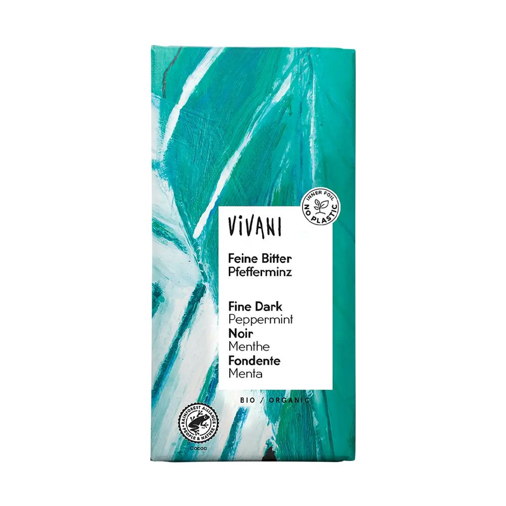  - Vivani Organic Dark Mint Chocolate Bar 100g (1)