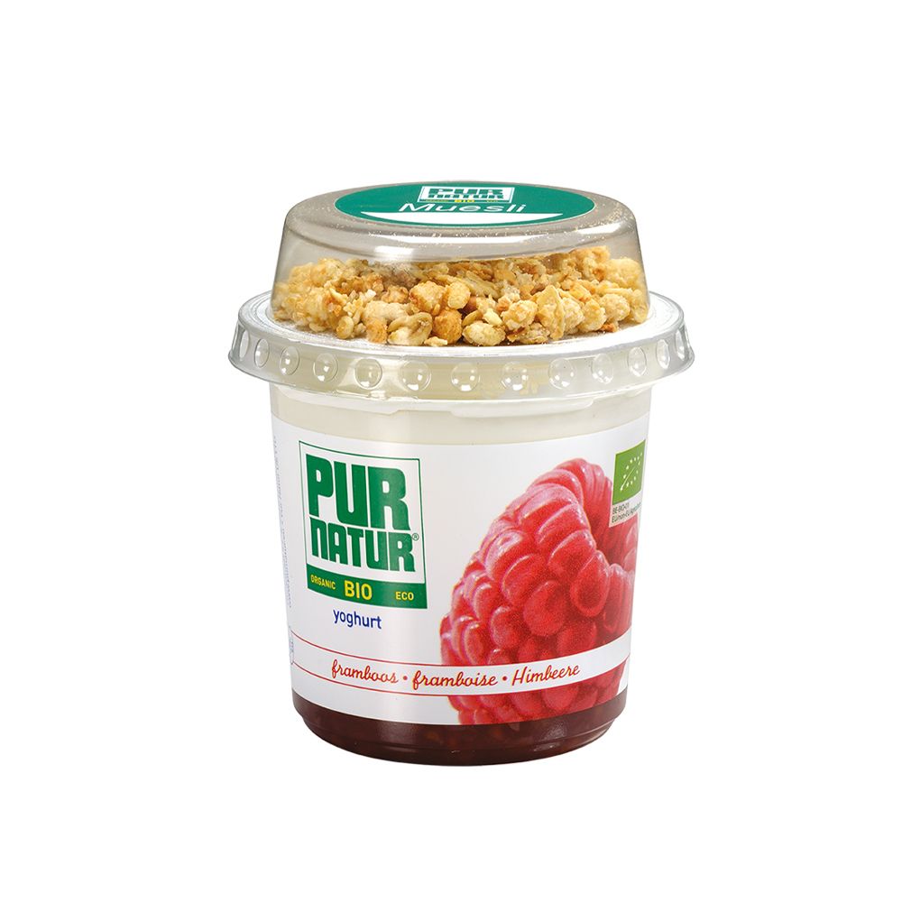  - Pur Natur Organic Raspberry Bits Yogurt w/ Muesli 160g (1)
