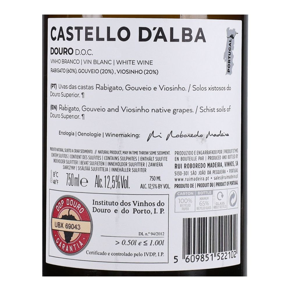  - Vinho Castello D`Alba Branco 75cl (2)
