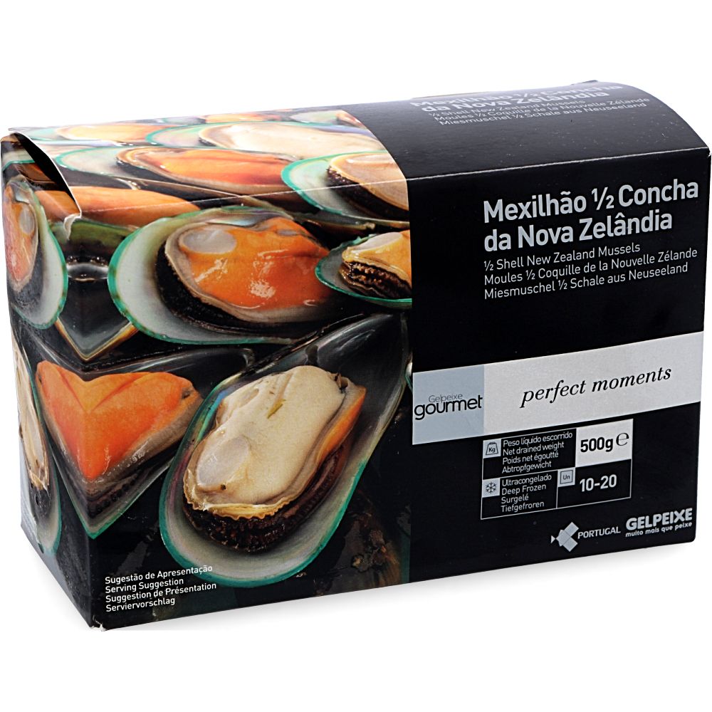  - Gelpeixe 1/2 Shell Gourmet New Zealand Mussels 500g (1)