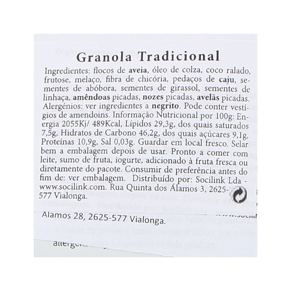  - Cereais Lizi`s Granola Original 500g (2)