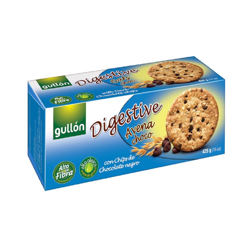  - Gullon Oat & Chocolate Digestive Biscuits 425g (1)