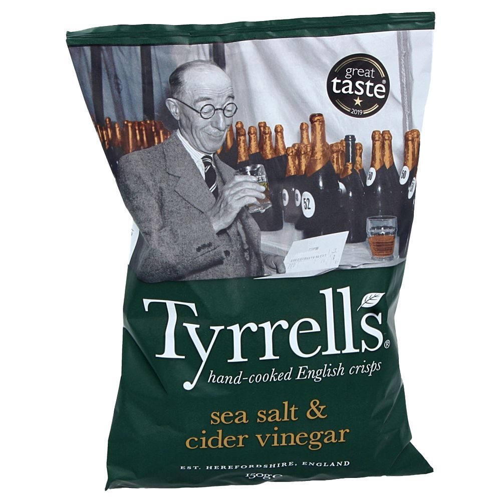  - Tyrrells Vinegar Cider Crisps 150g