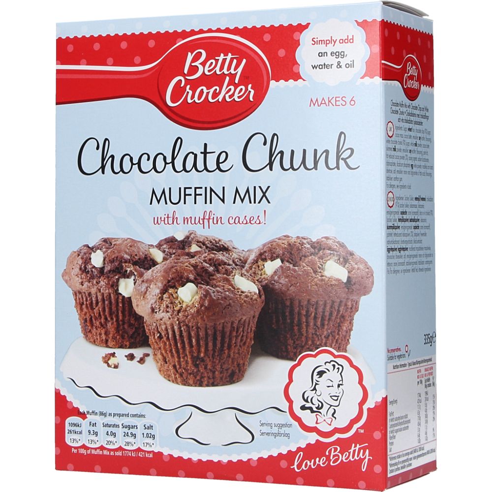  - Preparado para Muffins Pepitas Chocolate Betty Crocker 335g (1)