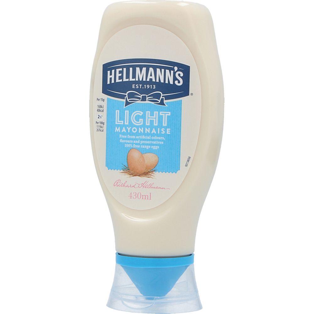  - Maionese Hellmann`s Light Squeezy 430 mL (1)