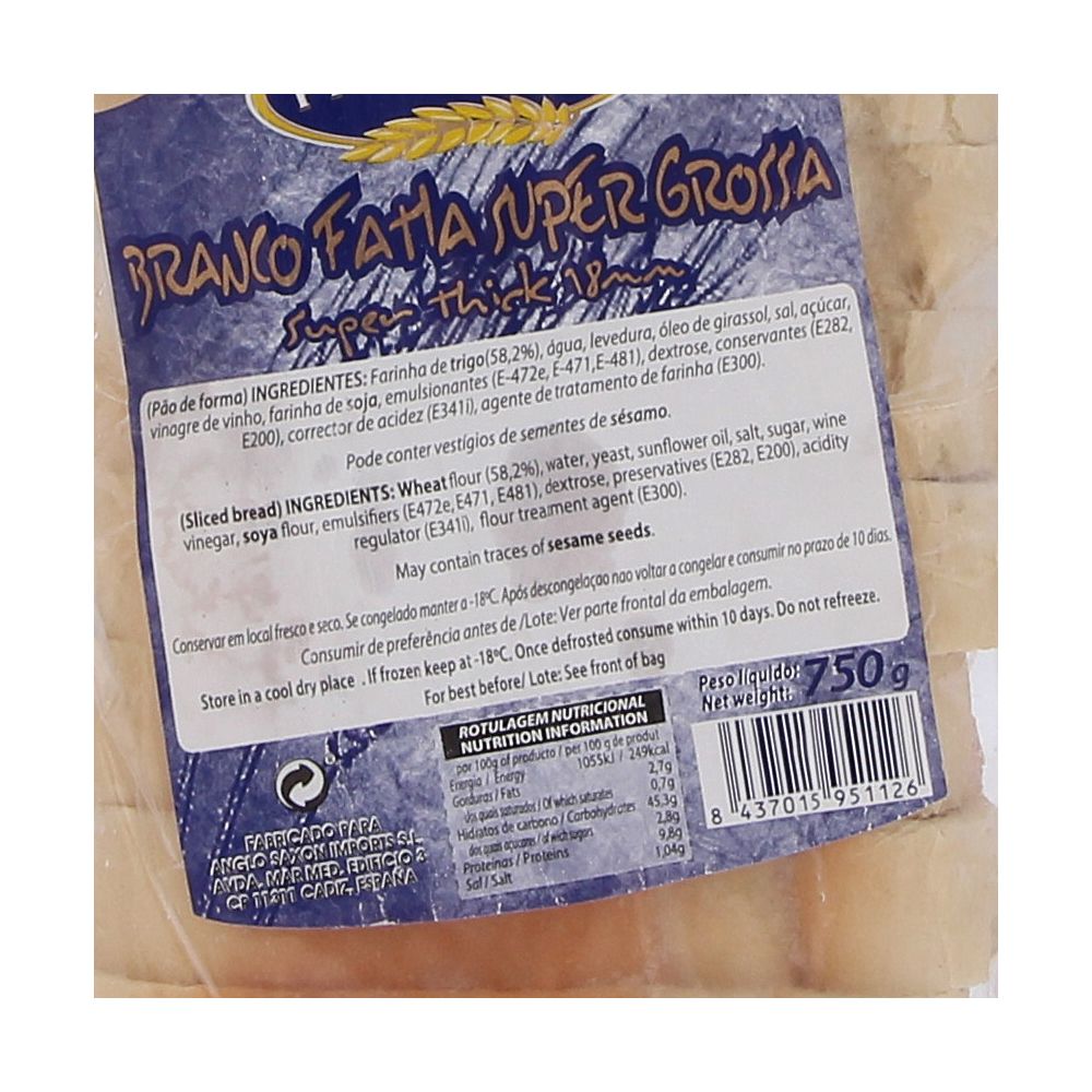  - Freshbake Thick Sliced White Bread 750 g (2)