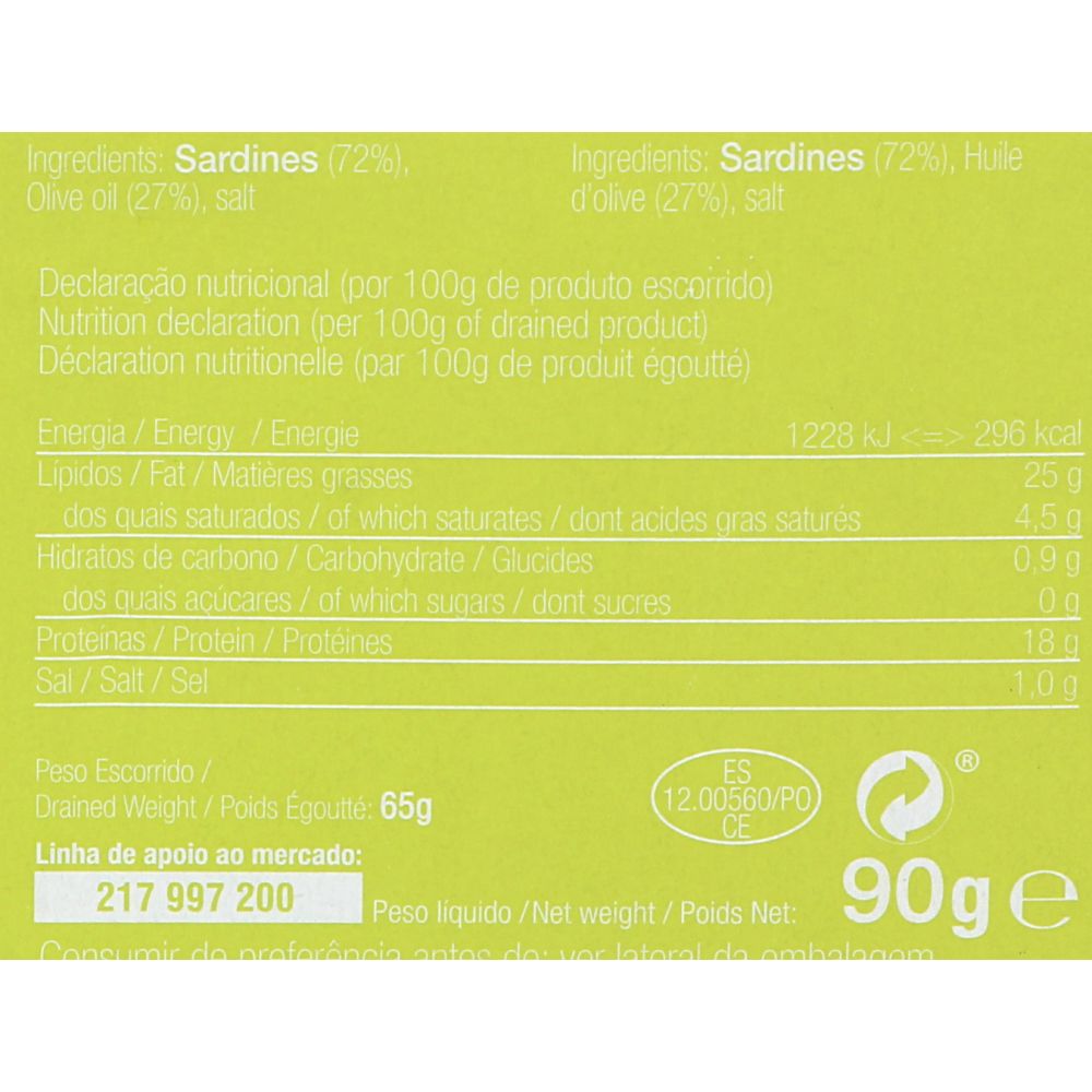  - Pitéu Small Sardines in Olive Oil 65 g (2)