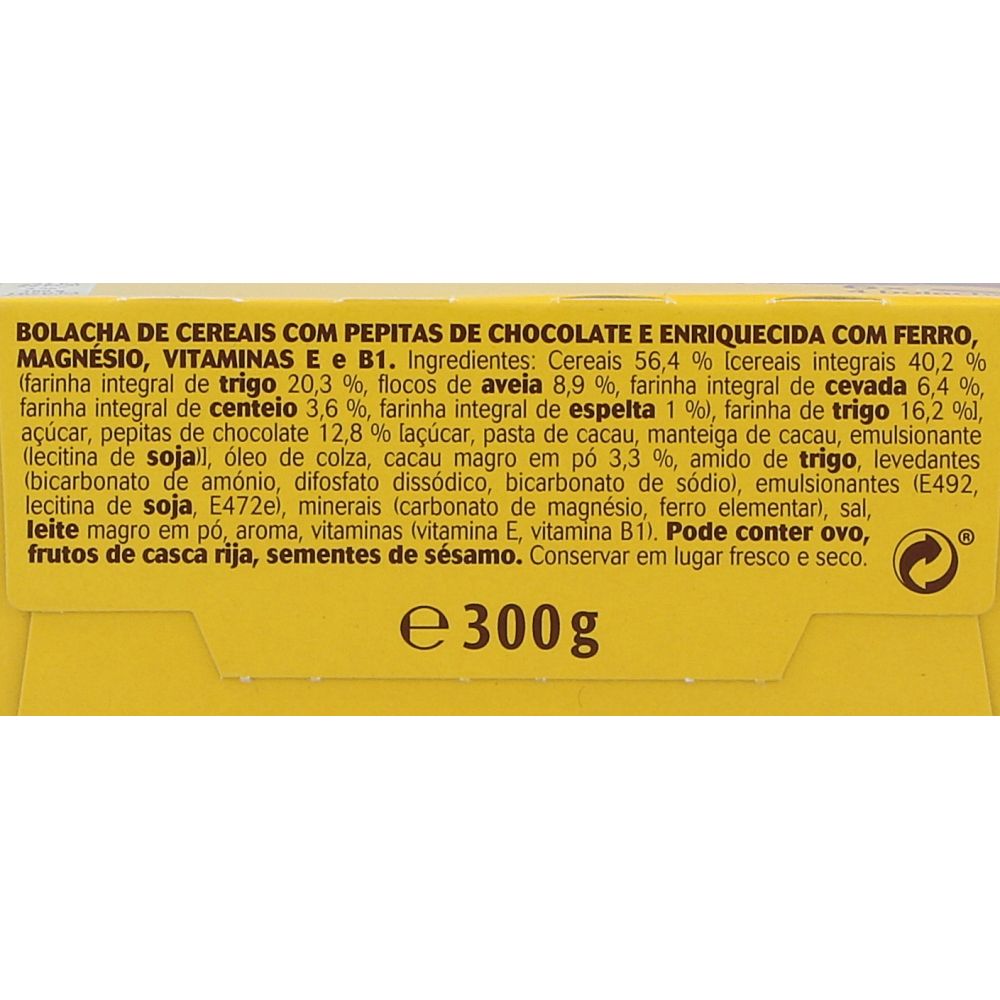 - Bolachas Proalimentar Matinais Chocolate & Cereais 300g (3)