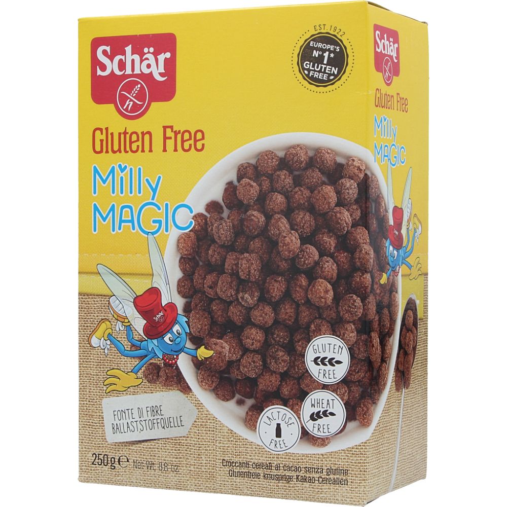  - Schär Milly Magic Gluten Free Chocolate Cereals 250g (1)