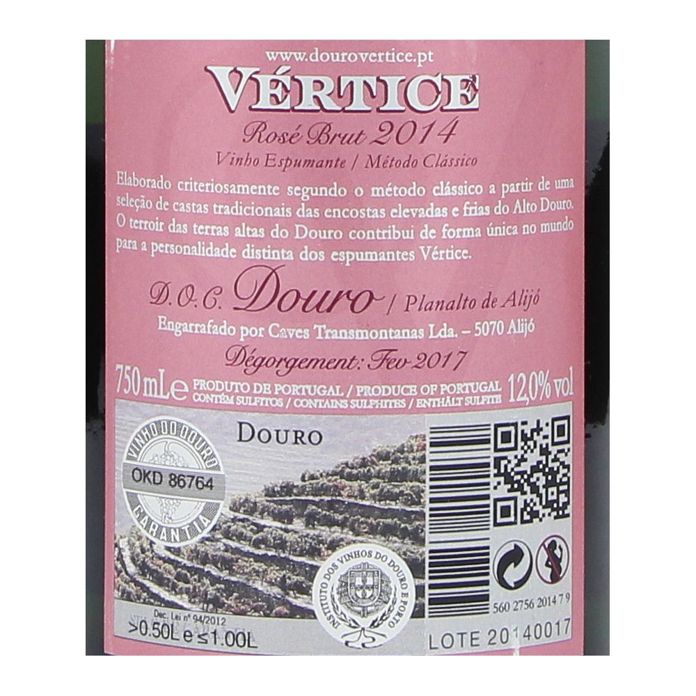  - Vertice Brut Rosé Sparkling Wine 75cl (2)