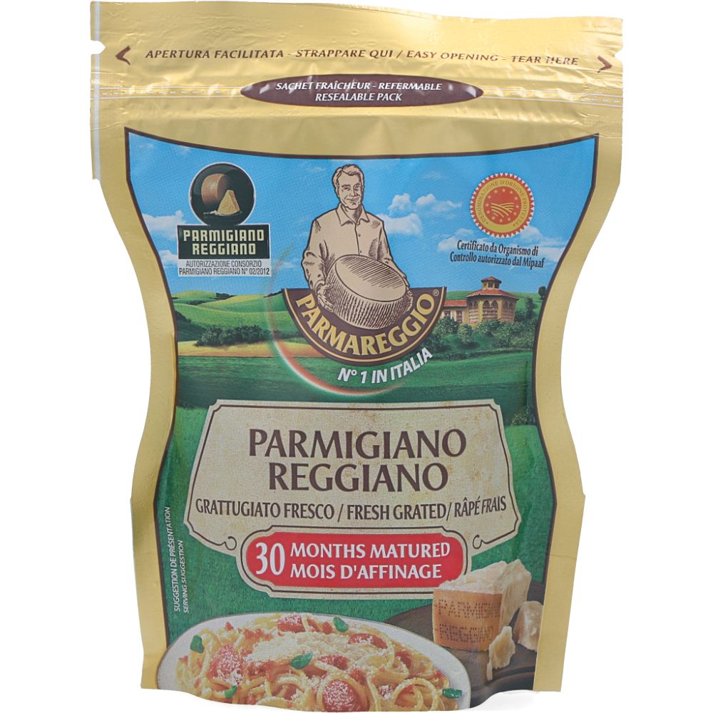  - Queijo Parmareggio Parmigiano Reggiano Extra 30 Meses Ralado 60 g (1)