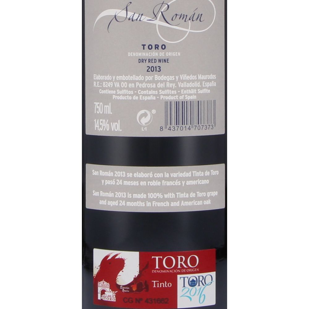  - Vinho Tinto San Roman 75cl (2)