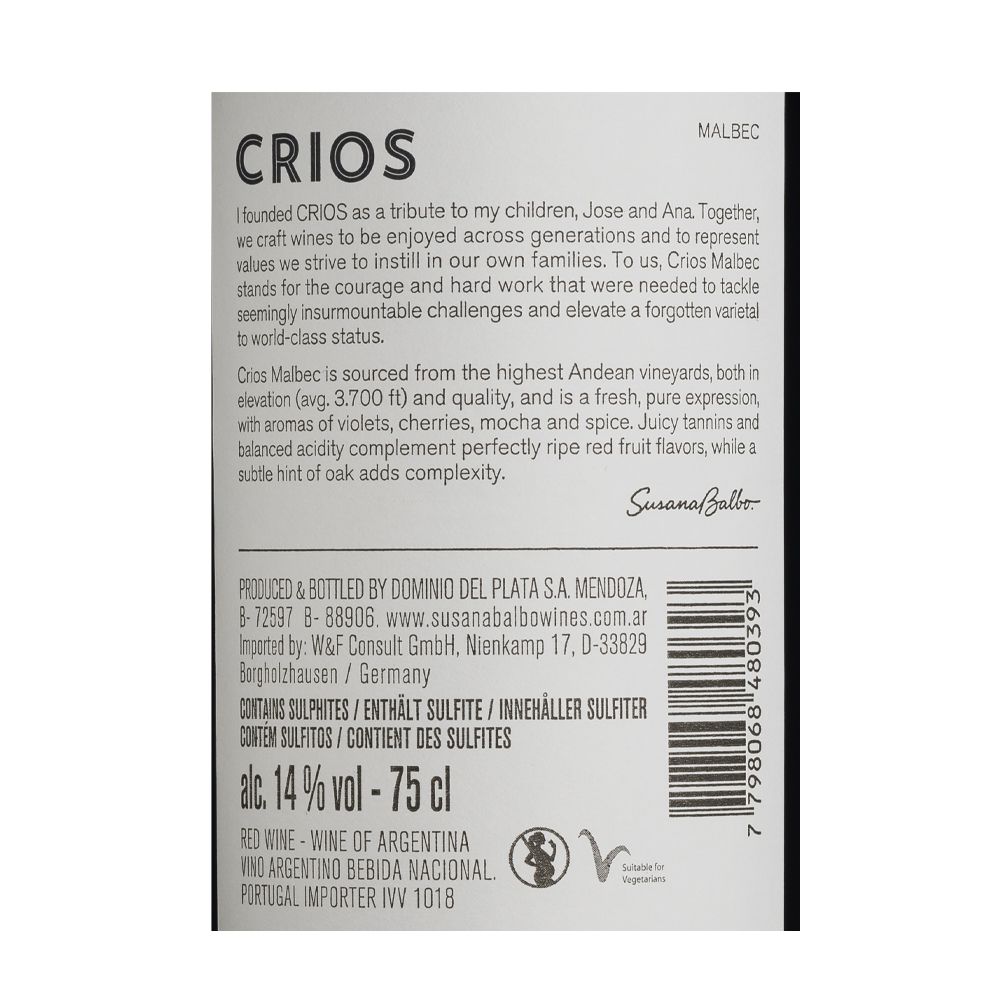  - Crios Malbec Red Wine 75cl (2)