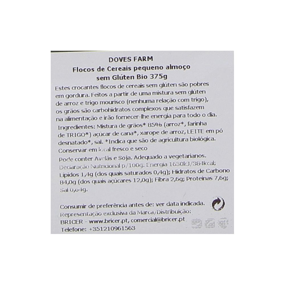  - Flocos Cereais Doves Farm s/ Glúten Biológicos 375g (2)