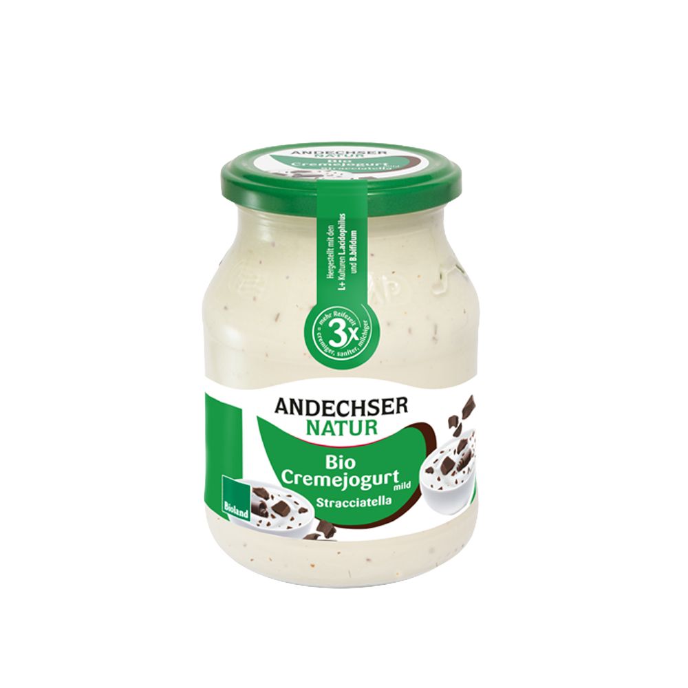  - Andechser Organic Creamy Stracciatella Yoghurt 3.7% 500g (1)