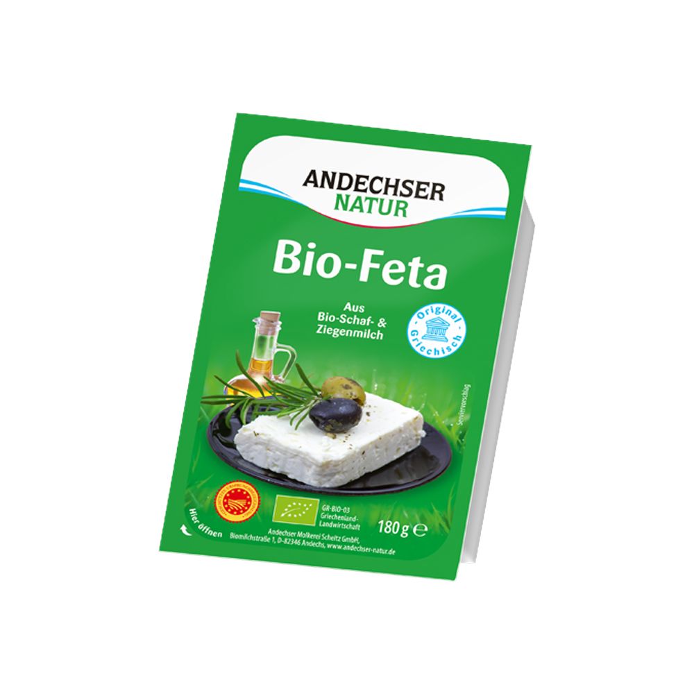  - Andechser Organic Feta Cheese 180g (1)