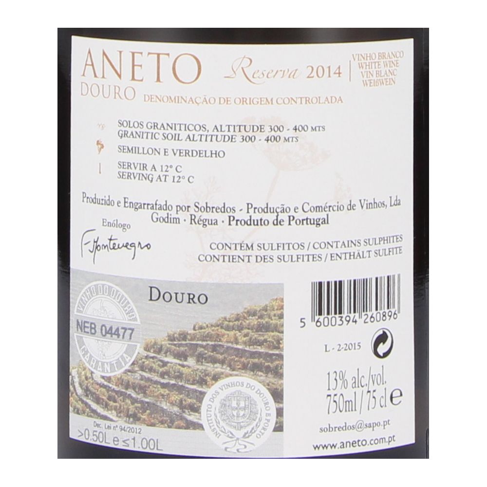  - Aneto Reserva White Wine 75cl (2)