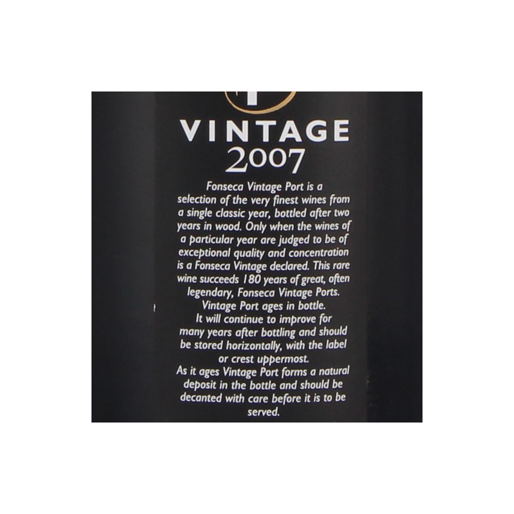  - Fonseca Vintage Port Wine 2007 75cl (2)