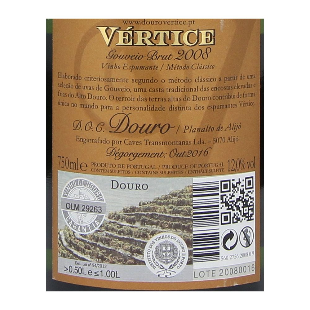  - Vertice Gouveio Brut Sparkling Wine `08 75cl (2)