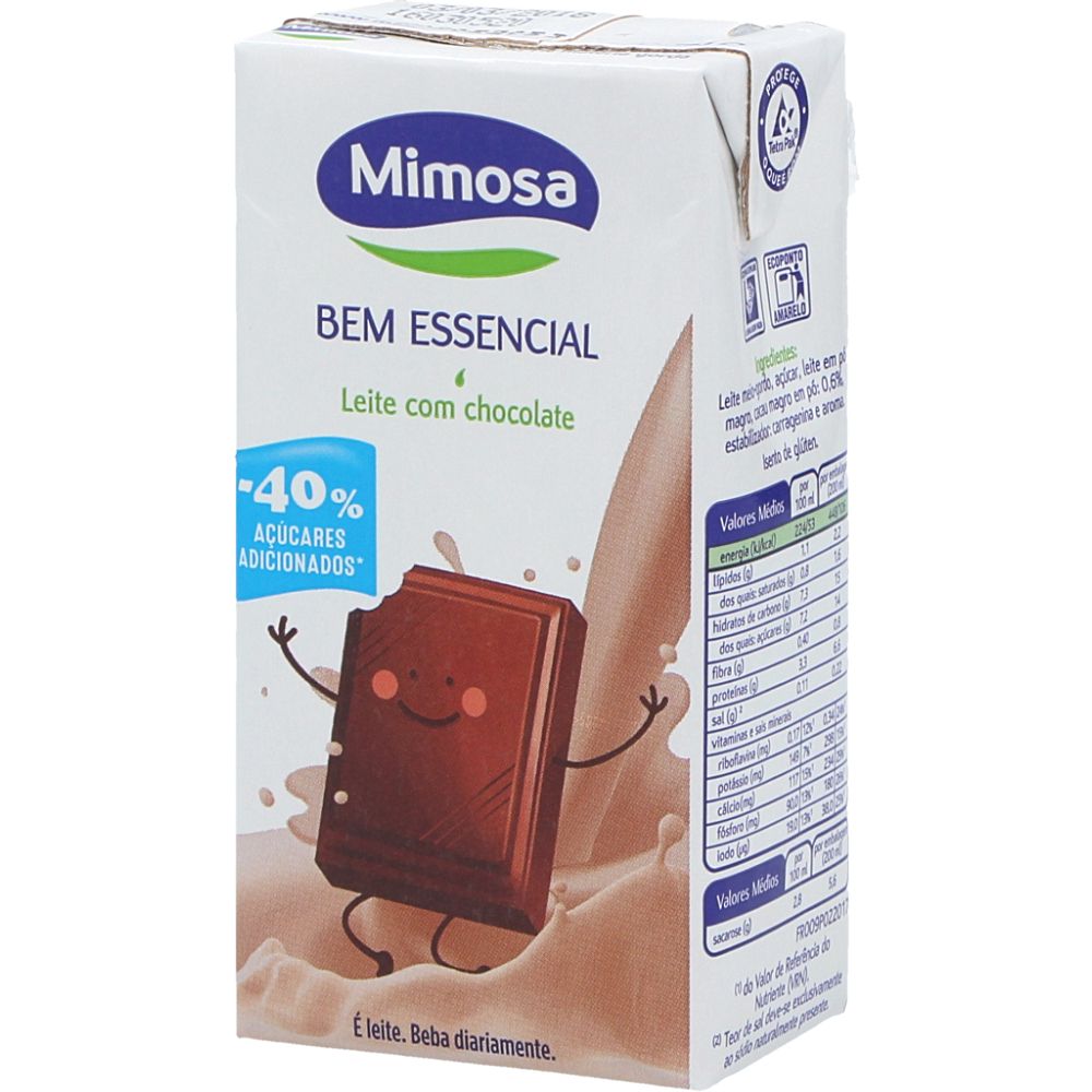  - Leite Mimosa Bem Essencial Chocolate Ajustado 200 mL (1)