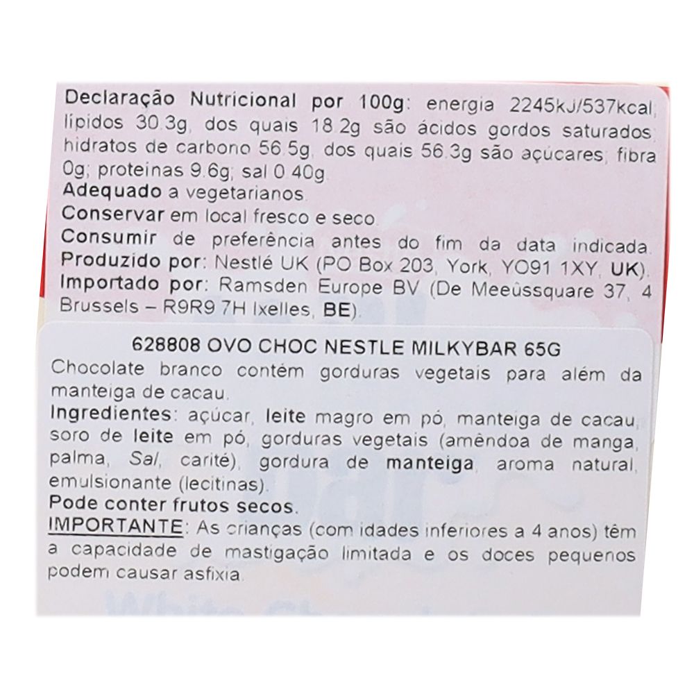  - Nestlé Milkybar Chocolate Egg 65g (2)
