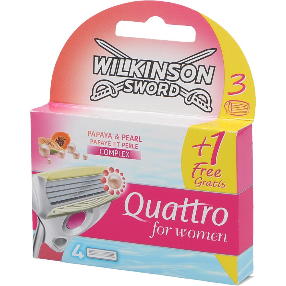  - Wilkinson Sword Quattro For Women Hydro Razors 3 pc (1)