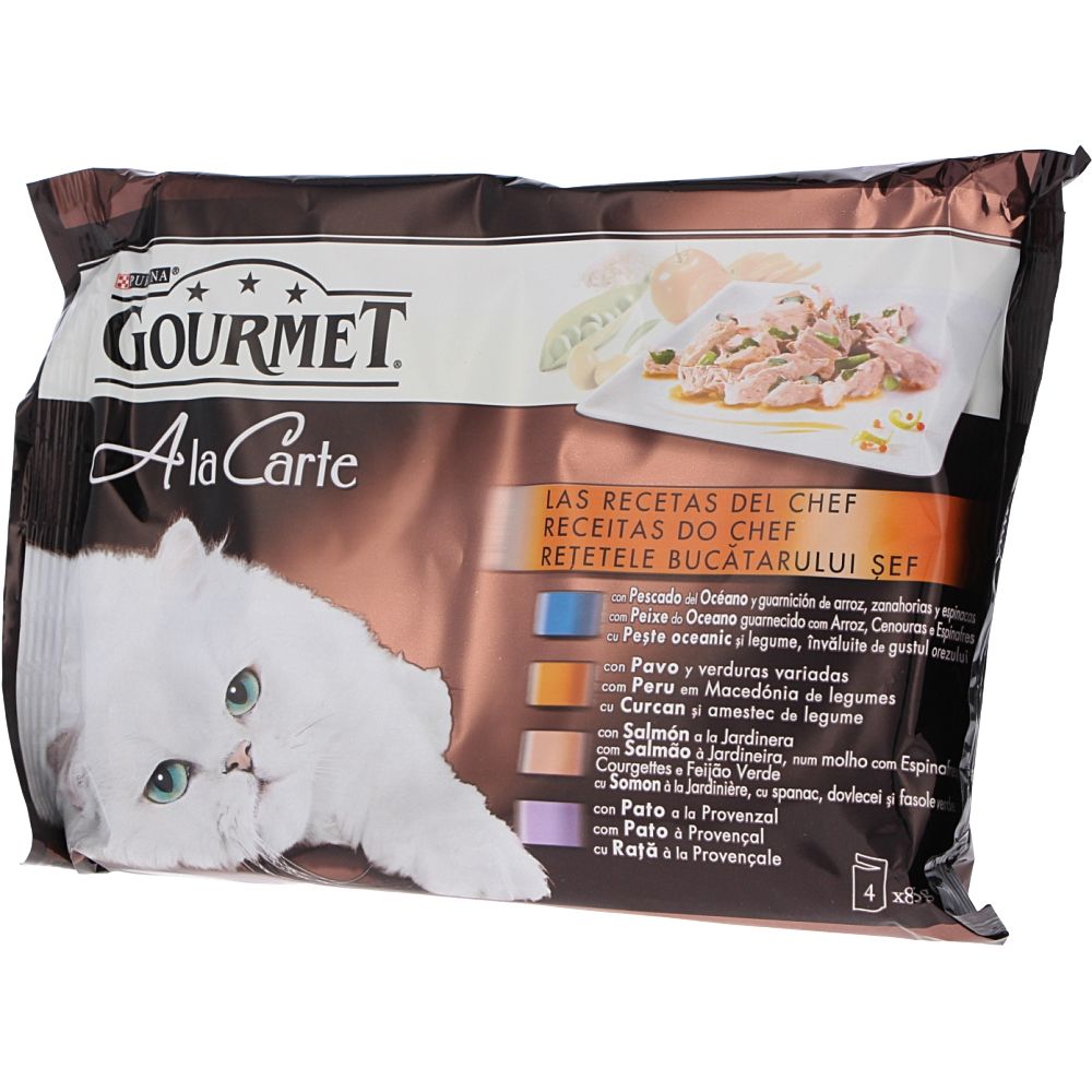  - Purina Gourmet A La Carte Ocean Fish Cat Food 4 x 85 g