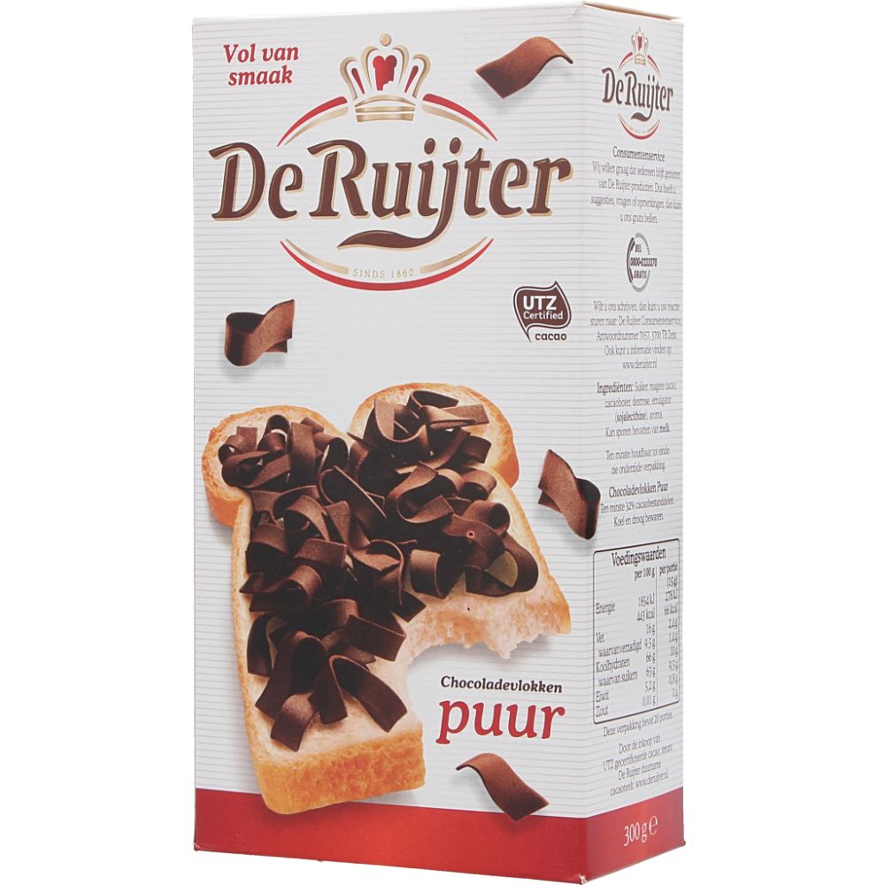  - Flocos De Ruijter Chocolate Puro 300g (1)
