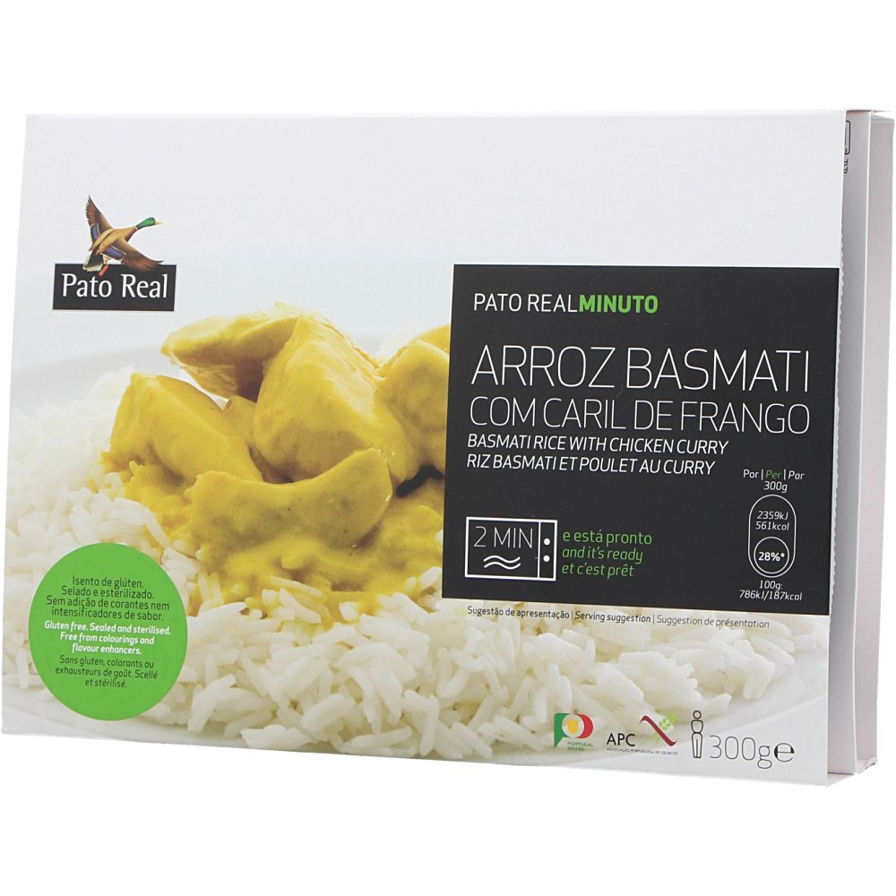  - Pato Real Basmati Rice w/ Chicken Curry Ready Meal 300g (1)