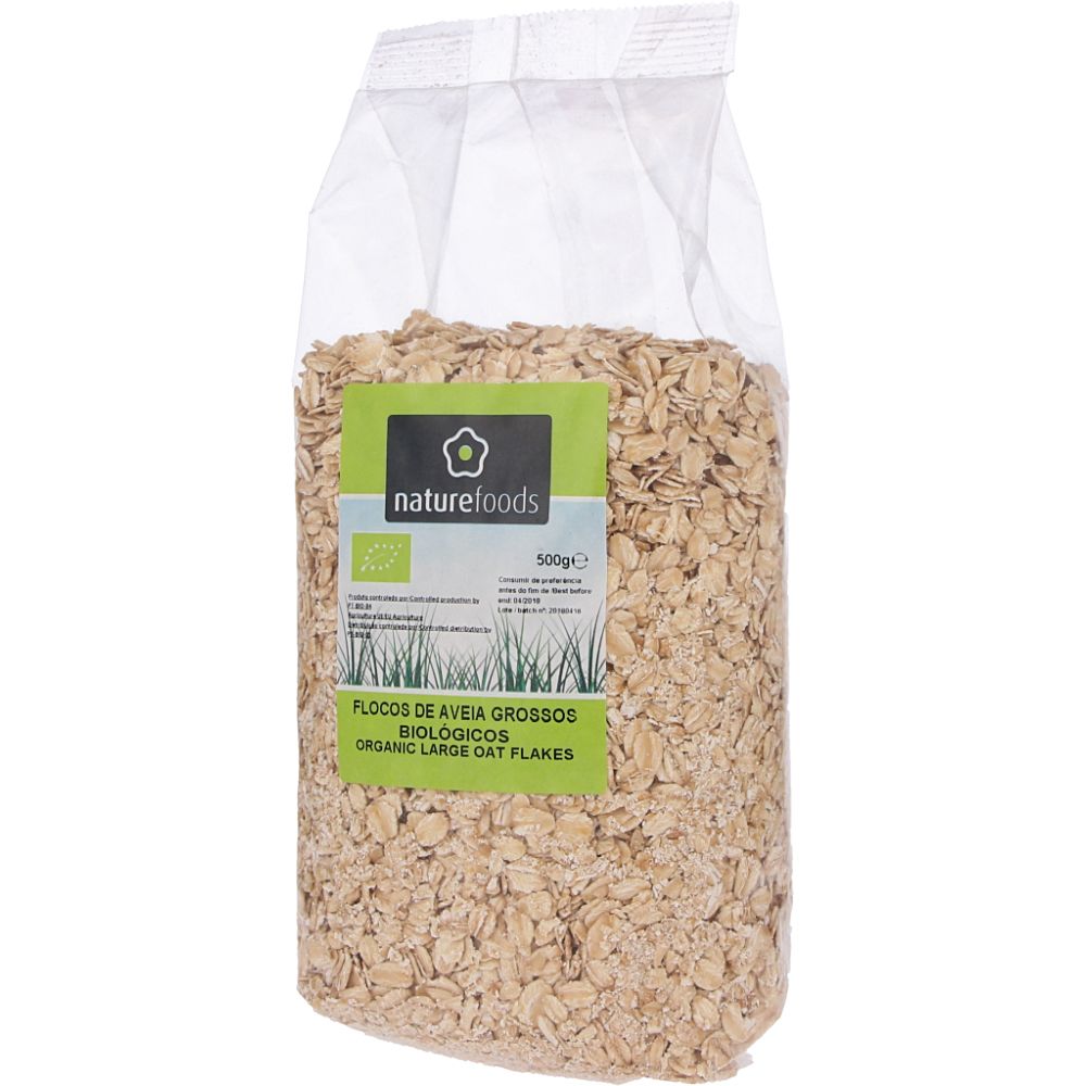  - NatureFoods Large Organic Rolled Oats 500g (1)