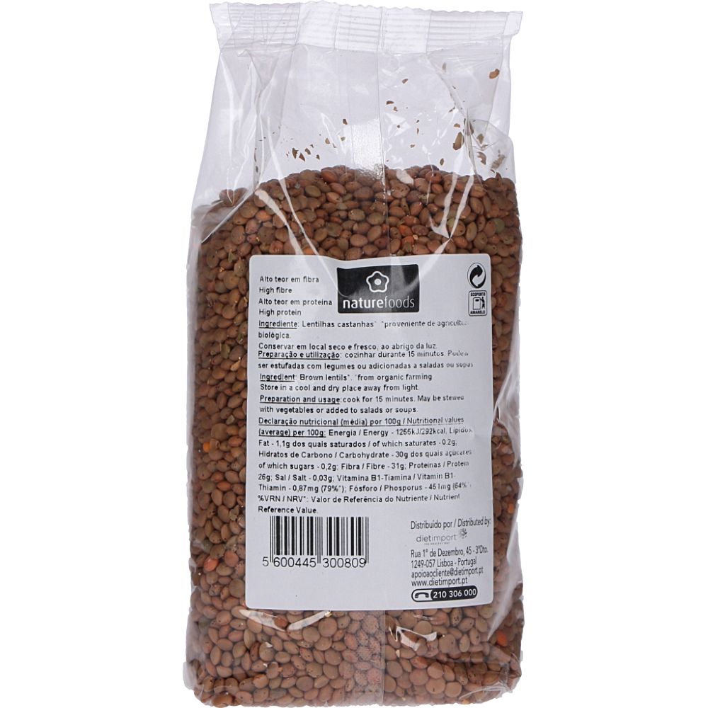  - NatureFoods Organic Brown Lentils 500g (2)