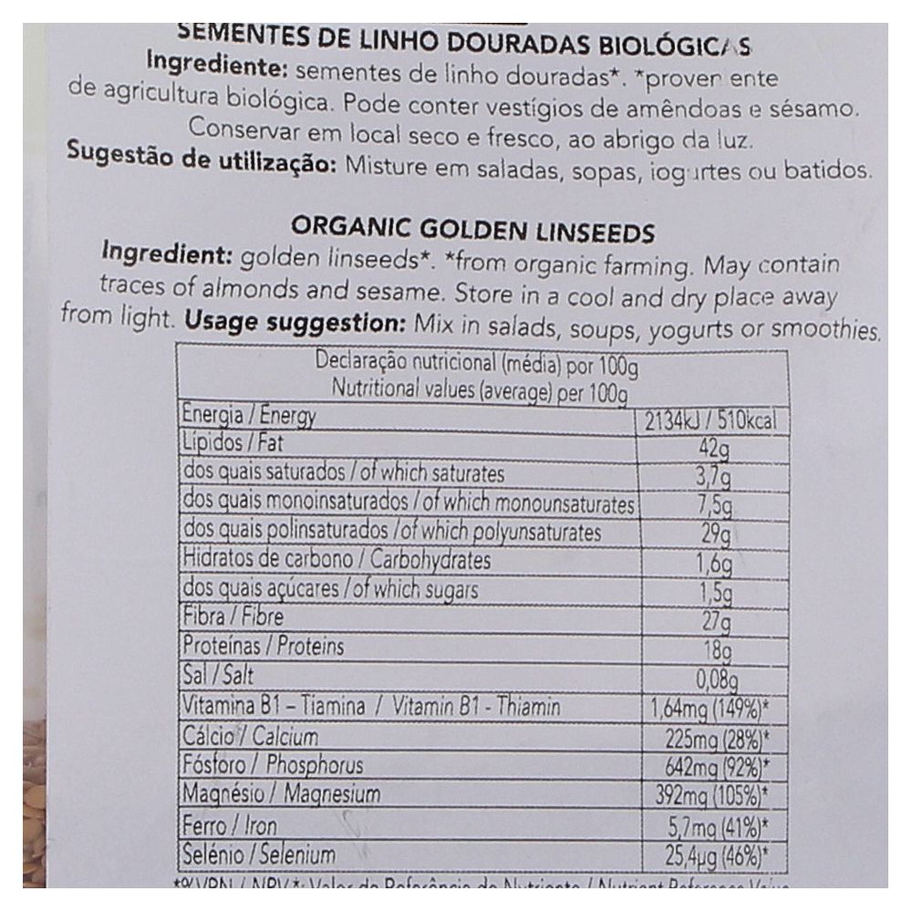  - Naturefoods Organic Golden Linseeds 250g (2)