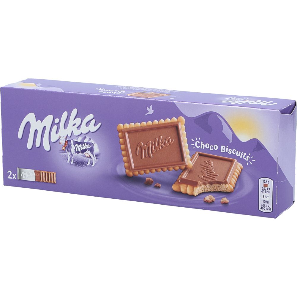  - Milka ChocoBiscuit Milk Chocolate Biscuits 150g (1)