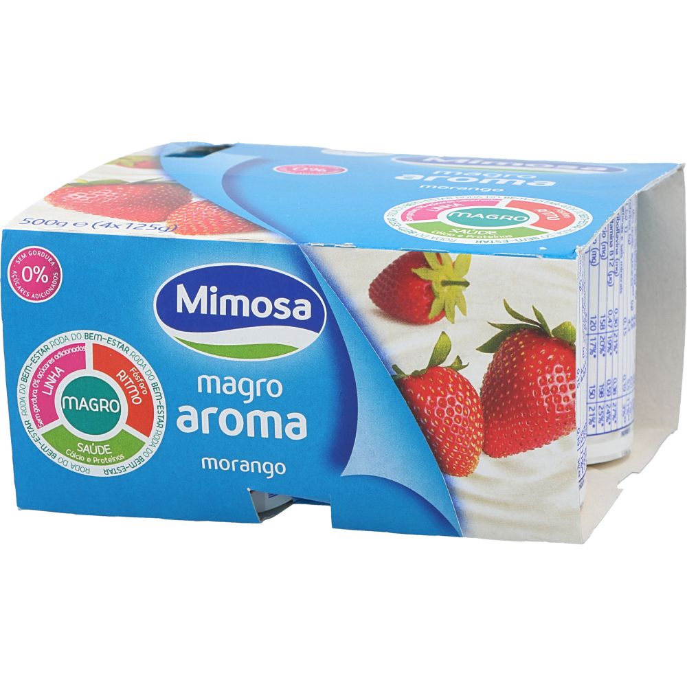  - Mimosa Low-Fat Strawberry Aroma Yoghurt 4 x 125g (1)