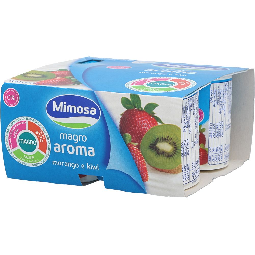  - Iogurte Mimosa Magro Aroma Morango / Kiwi 4 x 125g (1)