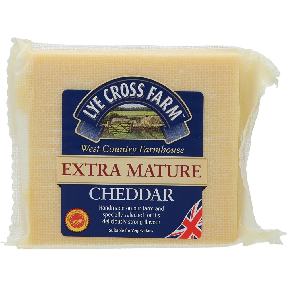  - Lye Cross Farm Extra Mature P.D.O. Cheddar Cheese 200g (1)